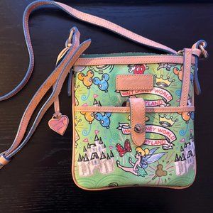 Dooney & Bourke Walt Disney World sketch green crossbody purse